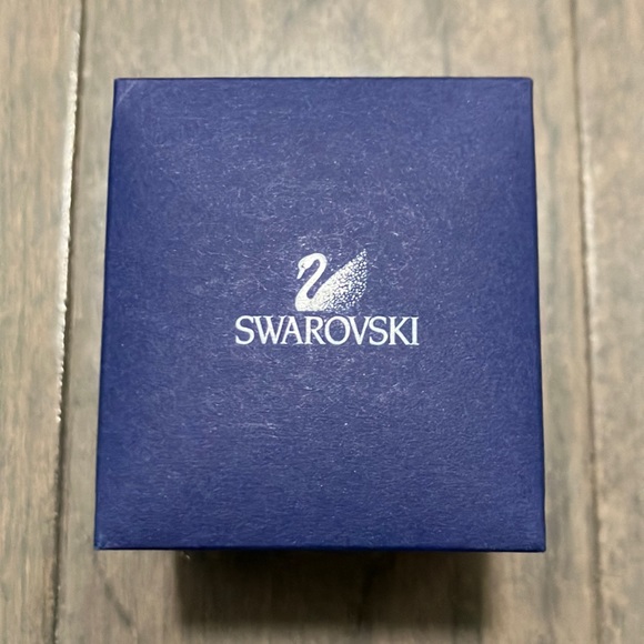 Y2K Vintage Swarovski Crystal Sterling Silver Ring Size 5 - Picture 4 of 11